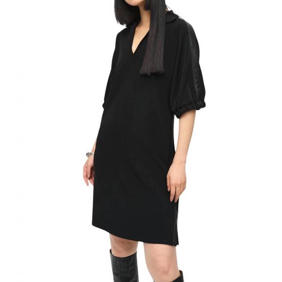 NEW JOSEPH RIBKOFF cutaway slit minimalist dress in black - Picture 2 of 5